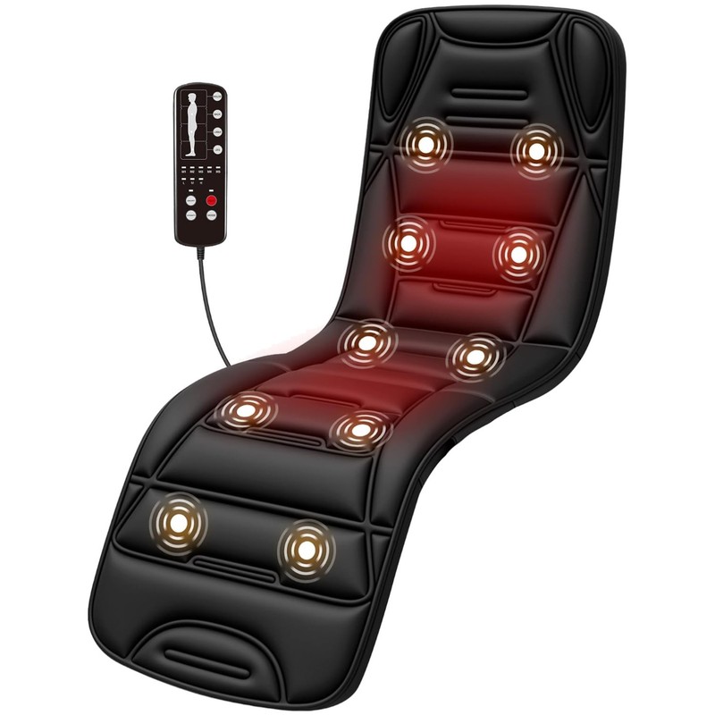 Heating Vibrating Chair Pad, Auto Shut Off