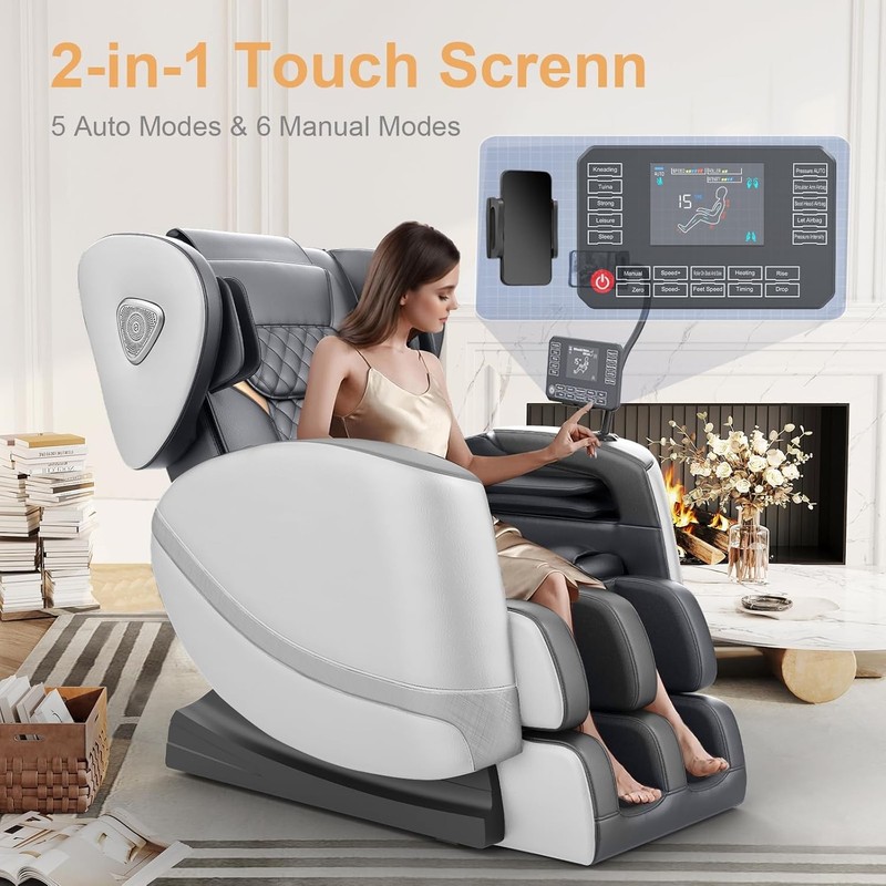 FURNIMAT 2026 Massage Chair Full Body, Zero Gravity Massage Chair with 10 Fix Ro gallery