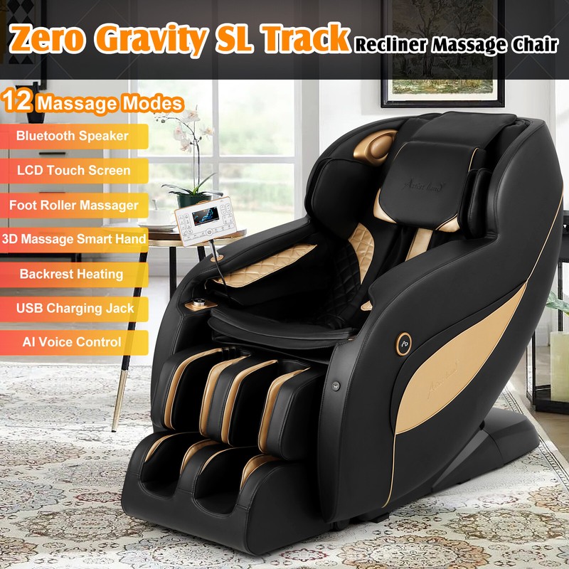 Artist Hand Full Body Zero Gravity Electric Massage Chairs Shiatsu Recliner Heat