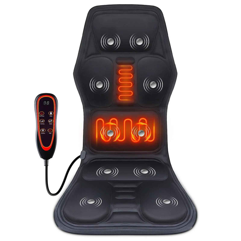 Full Body Back Seat Massager Cushion Shiatsu Chair Massage Pad Home Car Office