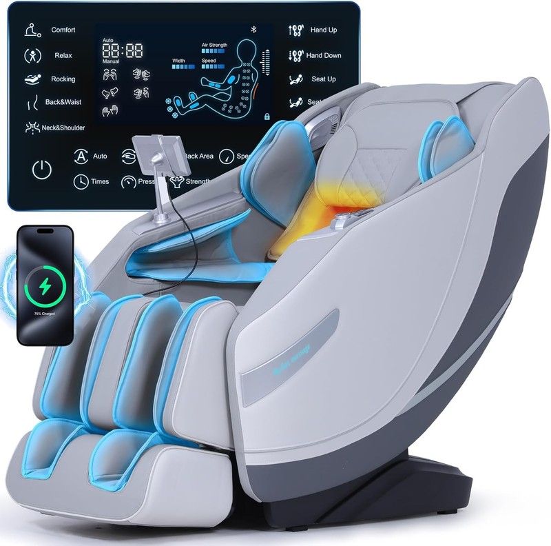Full Body Zero Gravity, 3D ‌SL-Track Shiatsu Massage with Unique