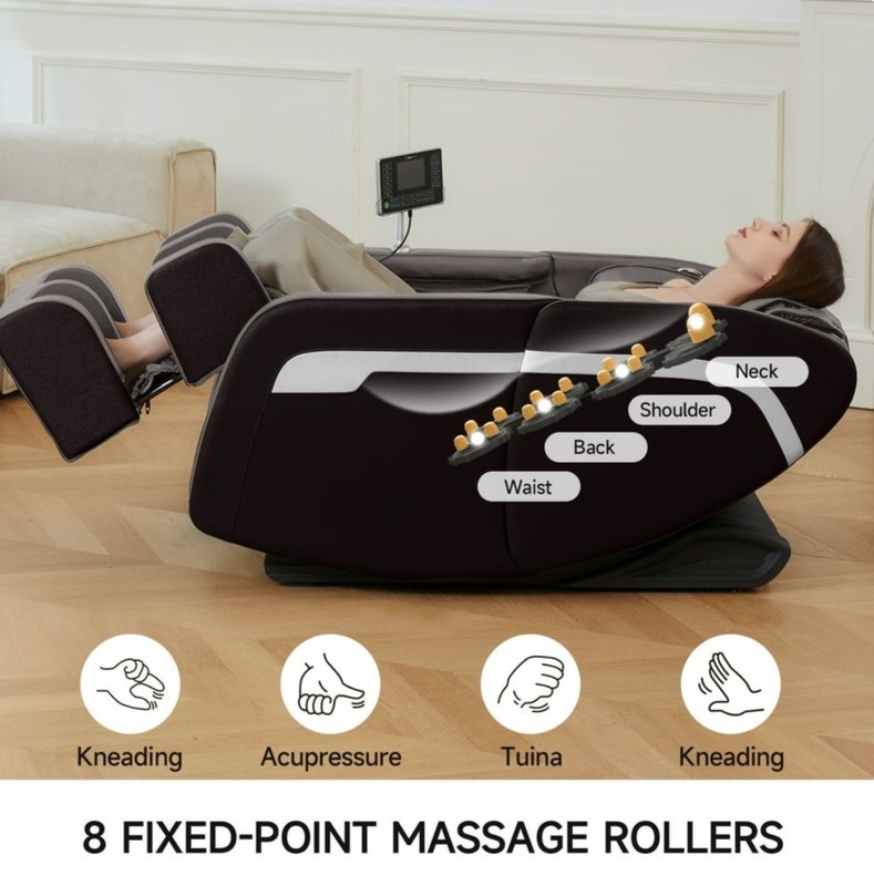 Full Body Zero Gravity Shiatsu Massage Chair Recliner with Foot Roller &... gallery