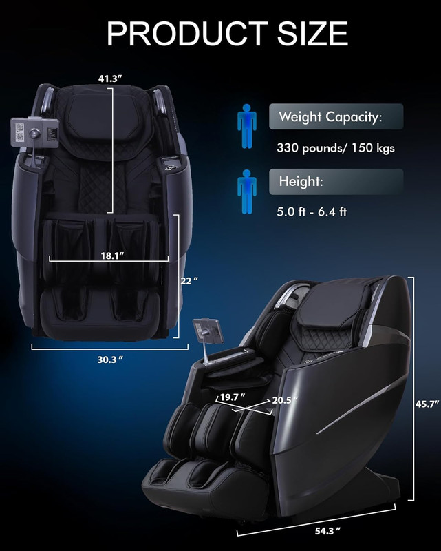 Upgrade 4D Massage Chair Zero Gravity Massage Chair Full Body and Recliner AI Vo gallery