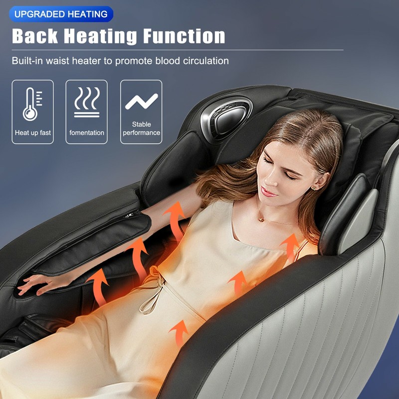 Full Body Zero Massage Chair with Bluetooth 3D Speaker and Built-in Heat Therapy gallery