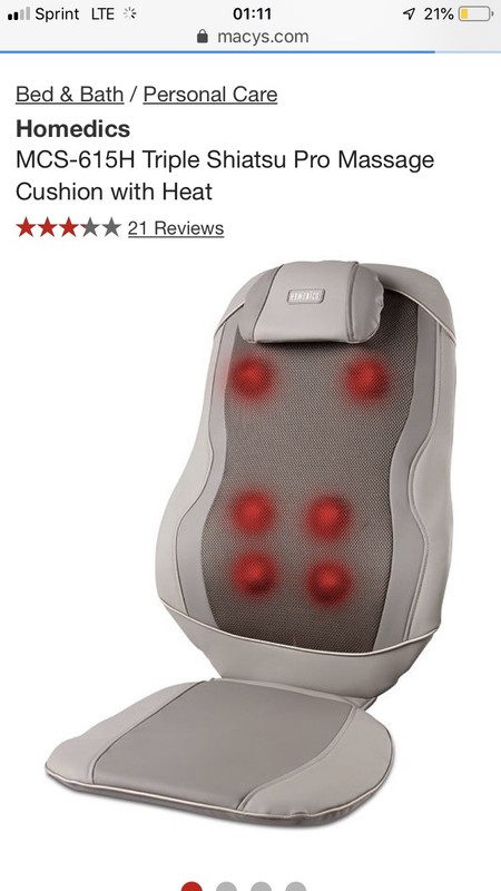 MCS-615H Triple Shaitsu Pro Massage Cushion With Heat gallery