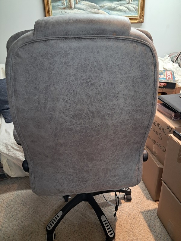 Vinsetto Brand New Tall Back Gray Cloth Chair, Massage, Heat, Remote, Reclines, gallery