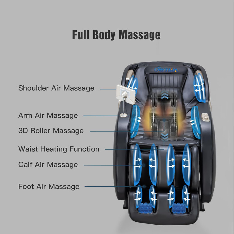 MD906 Zero Gravity Massage Chair - Full Body Relaxation with AI Control & Heat gallery
