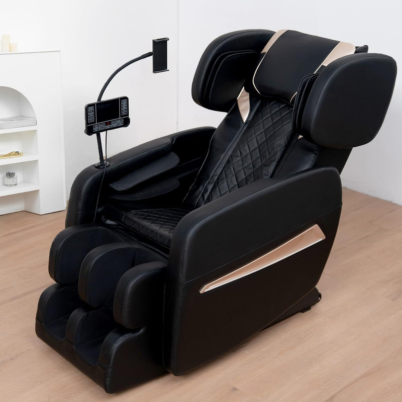 Zero Gravity Massage Chair with Heat, Air Pressure, Bluetooth & Adjustable Recli