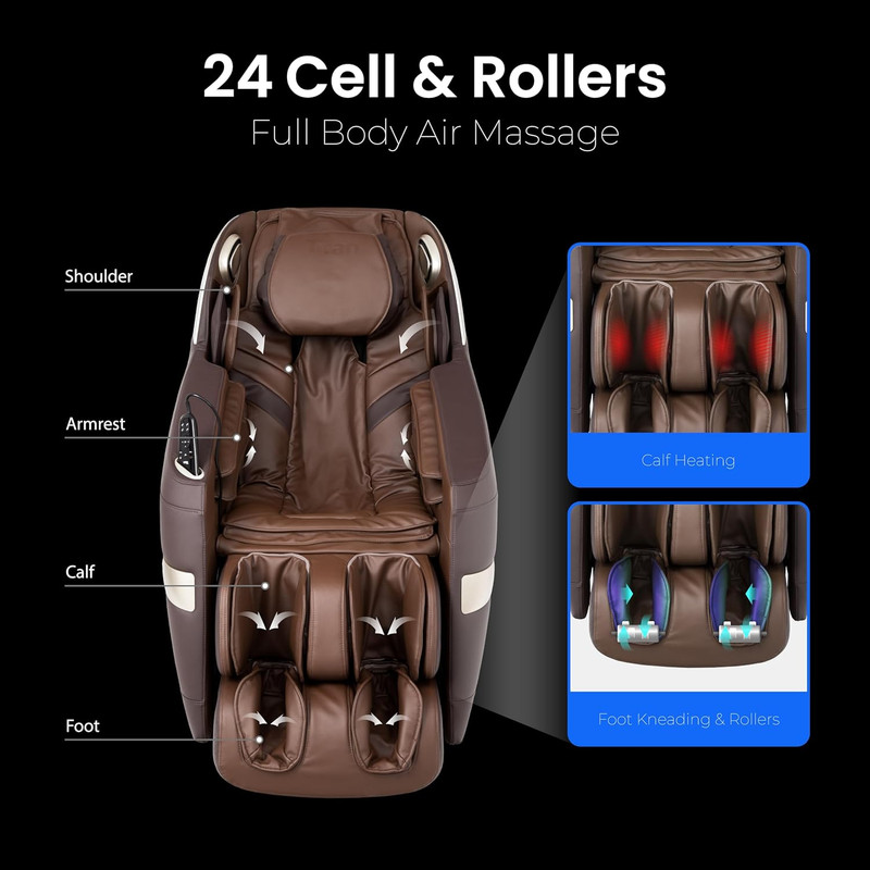 Titan Quantum Massage Chair - Taupe, Full Body, Zero Gravity, Custom Programs gallery