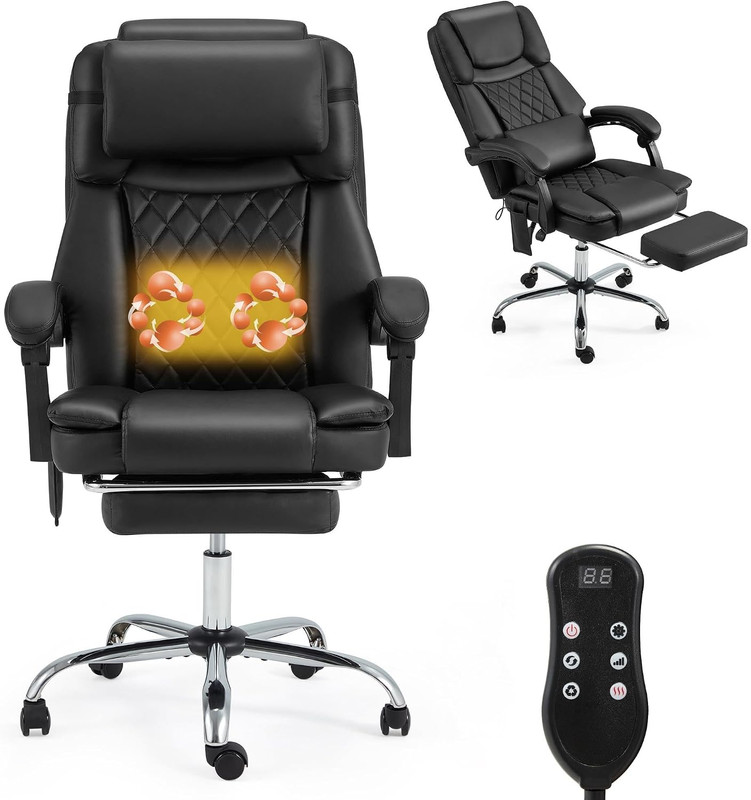 HOMREST 3D Kneading Massage Office Chair with 16 Kneading Nodes & Lumbar Support gallery