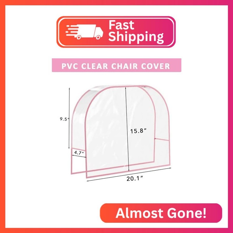 4Pcs Salon Chair Cover, Clear Round Barber Salon Chair Back Covers, Vinyl Chair gallery