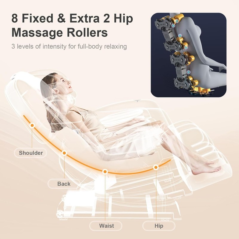FURNIMAT Massage Chair Full Body,Zero Gravity Massage Chair - 10 Fix Rollers gallery