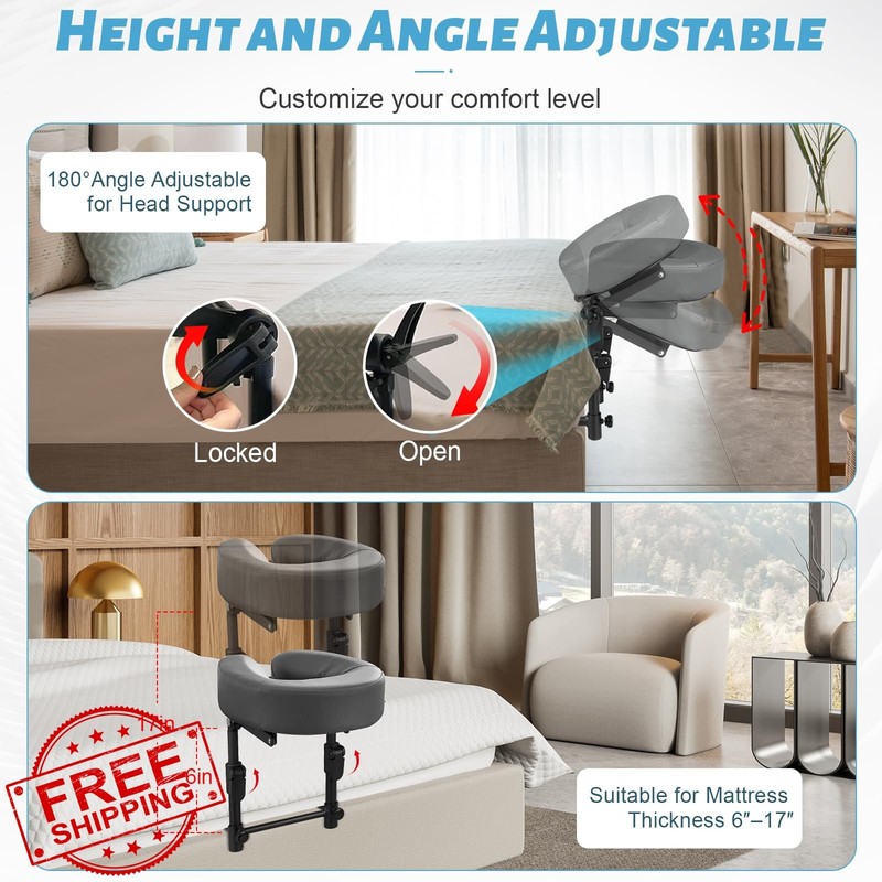 HoMove Dark Gray Massage Headrest gallery