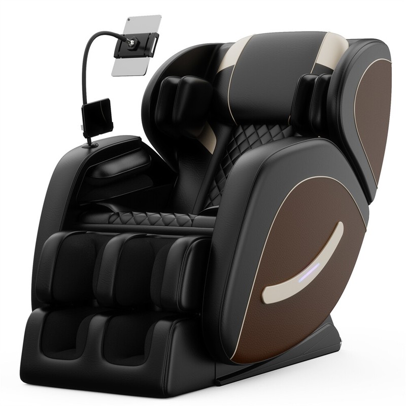 Zero Gravity Massage Chair Recliner with Full Body Air Pressure & Heating Brown gallery