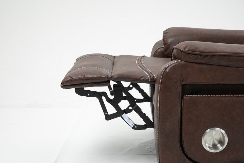 Power Lift Recliner Chair 180 Degree Flat Elderly Massage Heating Brown Leather gallery