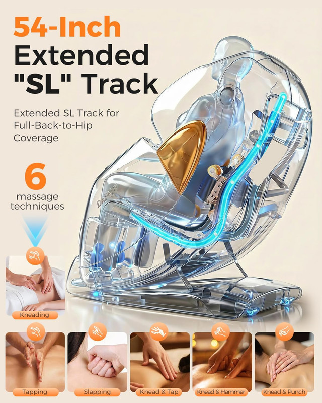Dahaly 2026 Zero Gravity 4D Massage Chair with AI Control & Bluetooth Speaker gallery