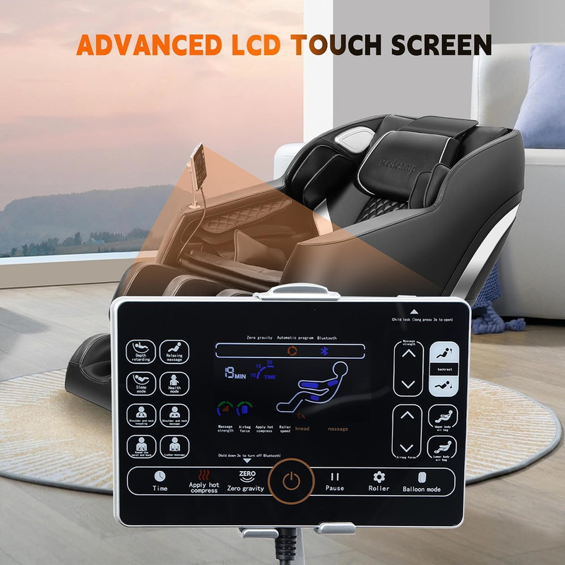 Ultimate Full Body Massage Chair with Zero Gravity & Bluetooth Music gallery