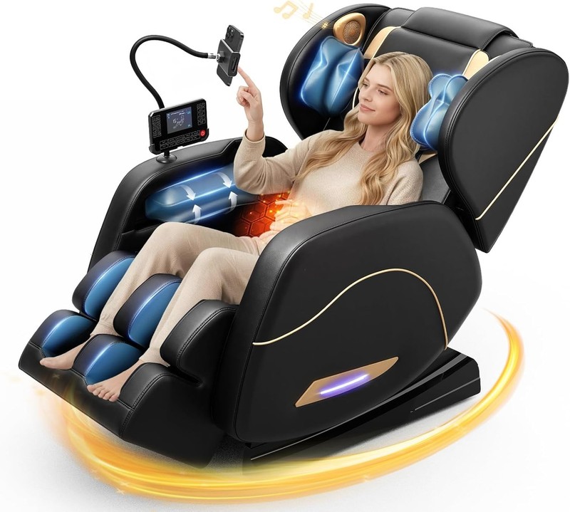 SL Track 2026 Massage Chair Full Body, Zero Gravity Massage Chair with Back Heat