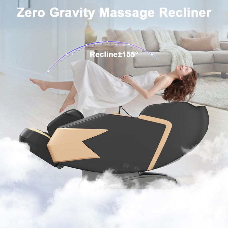 Zero Gravity Full Body Massage Chair with 4D Arms, Heating & AI Control gallery