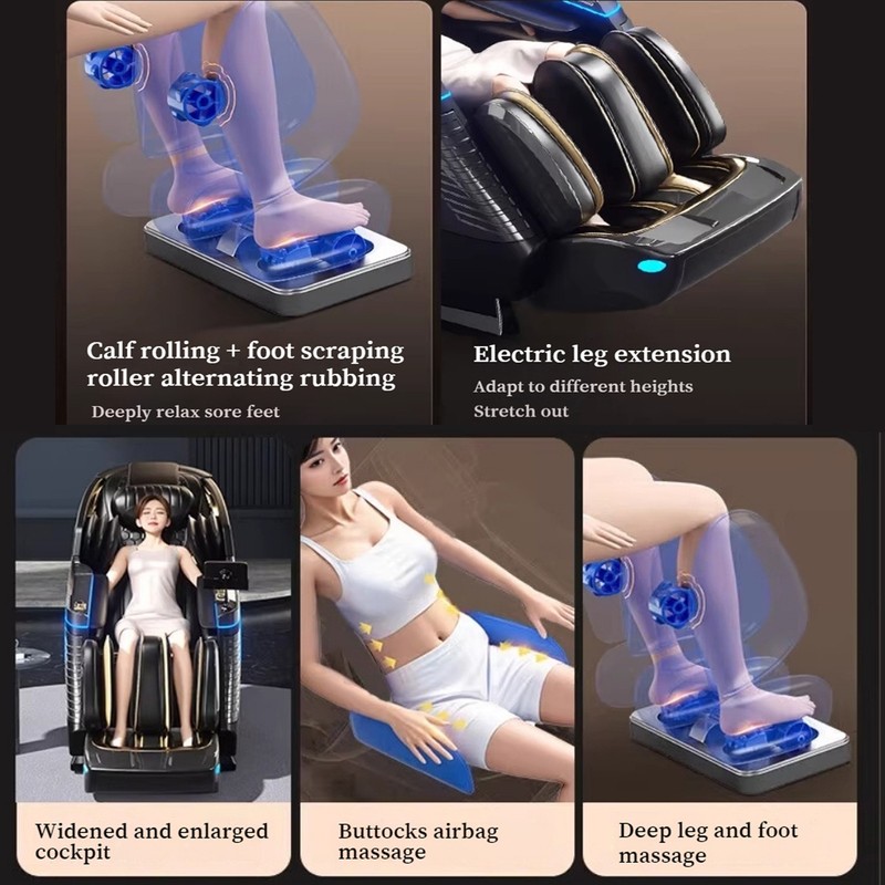 UKL 3 Years Warranty Dual-4D Core Zero Gravity Full Body Luxury AI Massage Chair gallery