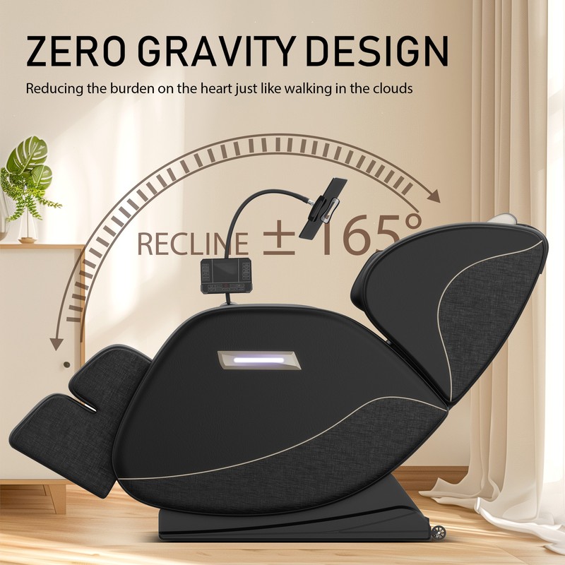 Full Body Air Pressure Shiatsu Massage Chair Recliner ZERO GRAVITY Foot Roller gallery