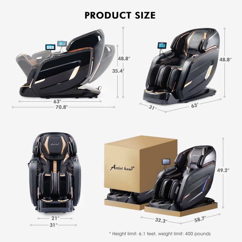 New Full Body Zero Gravity Massage Chair Recliner Shiatsu,Heat,Foot Roller,5Mode gallery