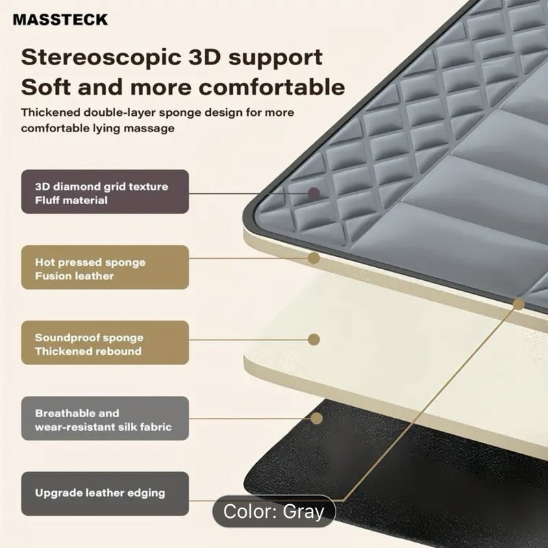 Full Body Massage Pad with Heating Function Neck Massager, 10 Vibrating Motors gallery