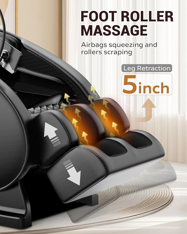Zero Gravity Full Body Massage Chair Recliner W/Heat Air Compression 5 Auto Mode gallery