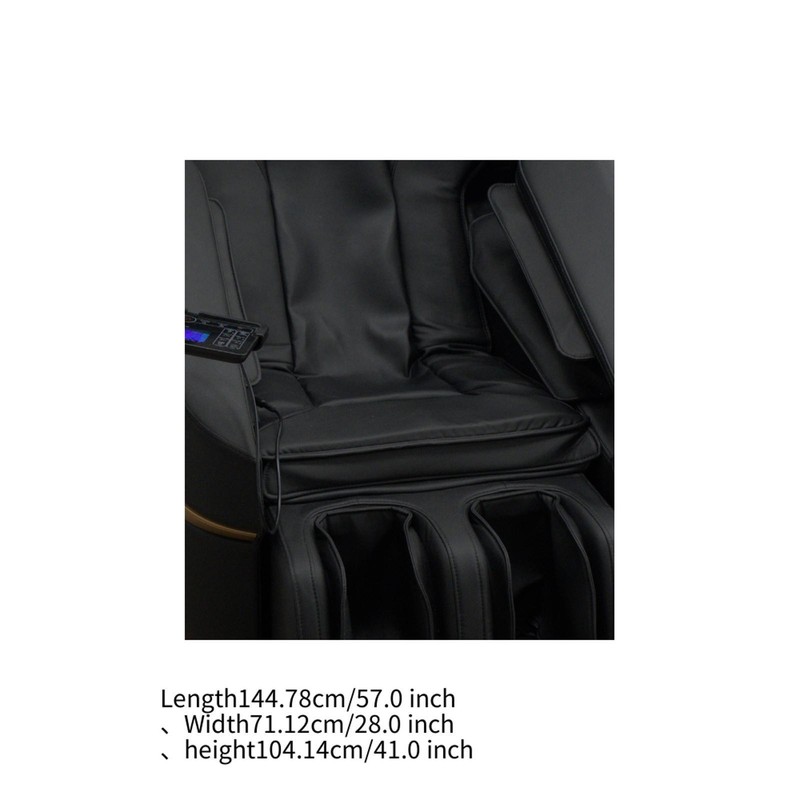 Black Massage Chair with Controller - Shiatsu Kneading, Recline & Targeted Heat gallery