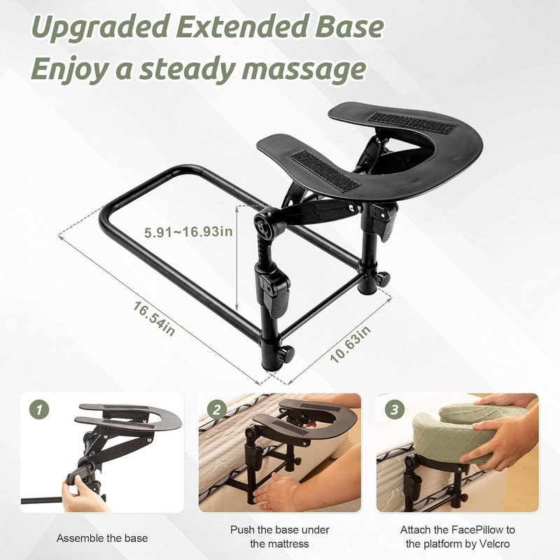 Portable Adjustable Massage Headrest - Perfect for Home Massage Therapy gallery