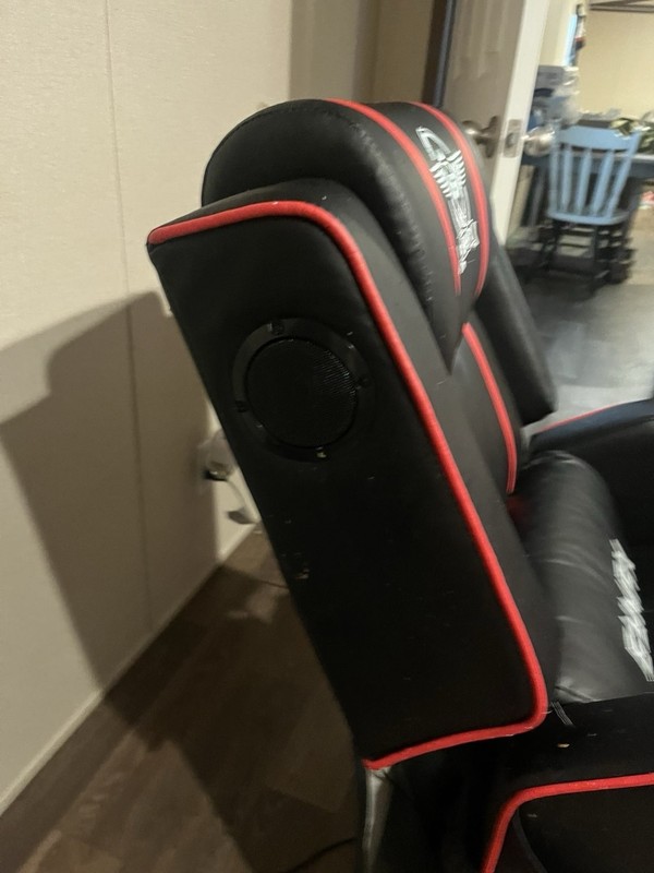 GYMAX Black Red Electric Massage Chair Remote Control Faux Leather Upholstery gallery