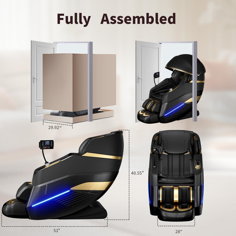 2026 Full Body Massage Chair with Zero Gravity, Heat & Airbag Massage System gallery