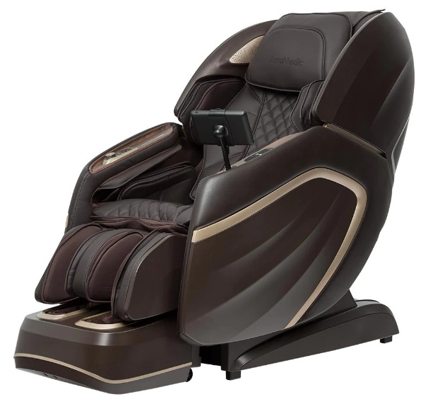 Osaki AmaMedic Hilux 4D SL-Track Zero-G Heat Massage Chair Touch Screen (Brown)