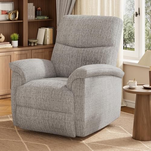 Swivel Rocker Recliner Chair, Nursery Rocker Recline Chair, Manual Grey gallery
