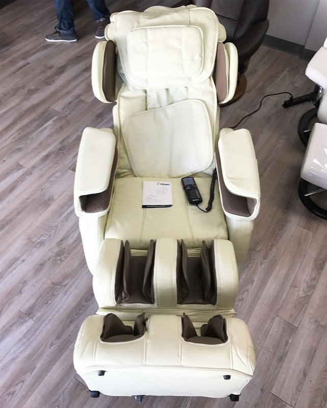 Osaki Titan TI-8700 Massage Chair Recliner Lumbar Heat and Foot Rollers - Black gallery