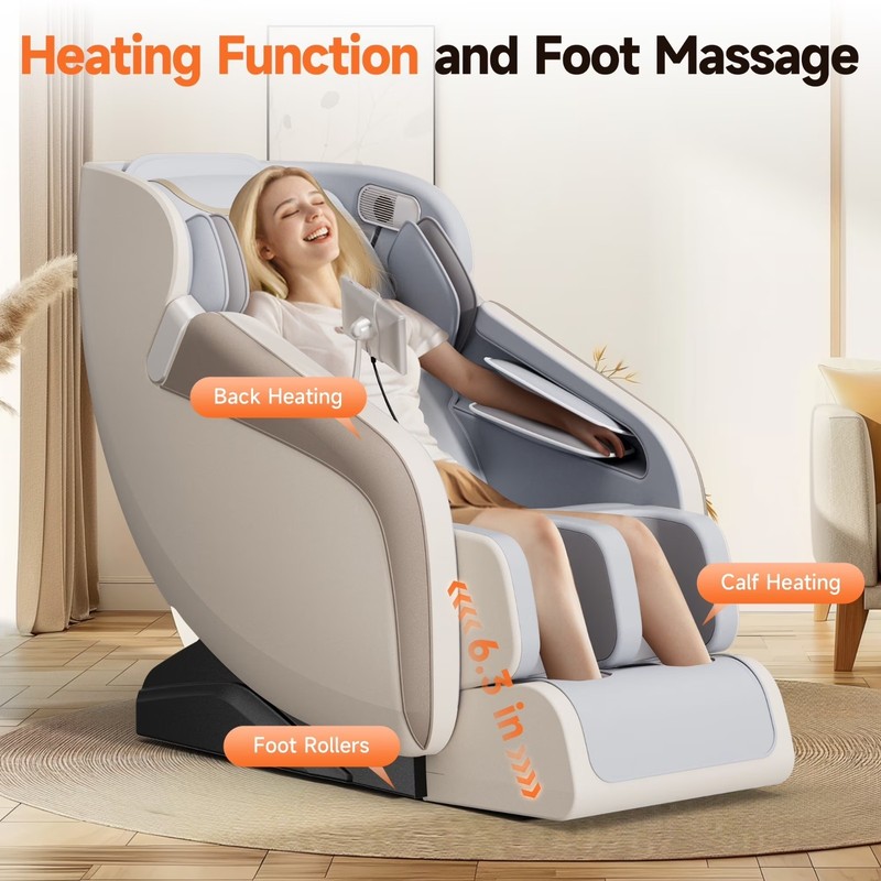Full Body 4D Zero Gravity Massage Chair Recliner SL Track,AI Voice,with Airbags gallery