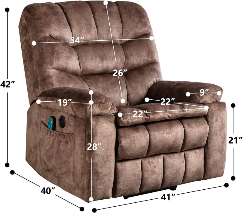 CANMOV Power Lift Recliner w/Massage & Heat - Electric Chair for Elderly gallery