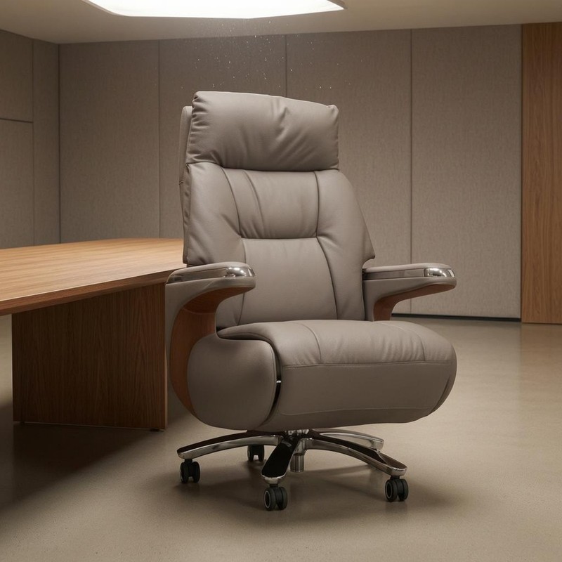 Managerial Office Chair Highrear Reclining Office Chair Padded gallery