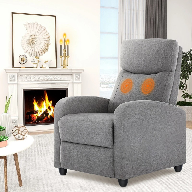 Chair Massage Sofa Fabric Theater Lumbar Support Adjustable Modern Padded Seat gallery