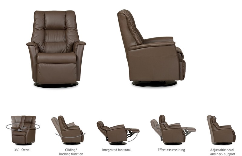 IMG Verona RMS395 Large Power Relaxer Recliner Chair S550 Nutmeg Leather gallery