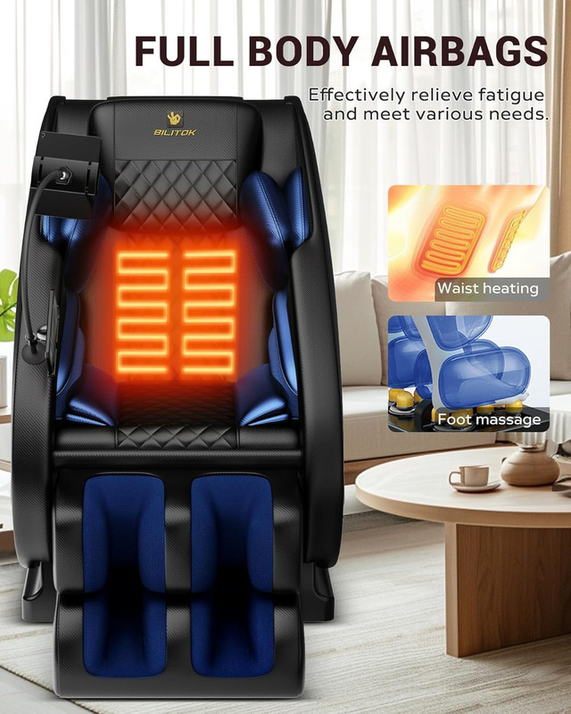 Zero Gravity Full Body Massage Chair Recliner W/Heat Air Compression 5 Auto Mode gallery