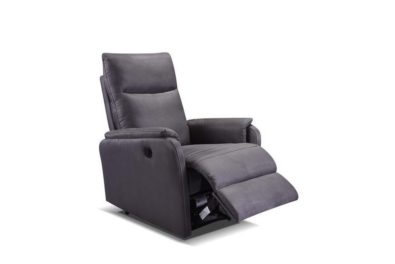 Eecliner Recliner Single Chair with USB Charge Port Dark Gray gallery