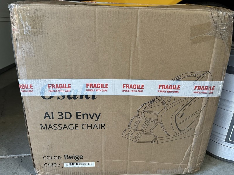 New Osaki AI 3D Envy Massage Chair Footrest - Beige