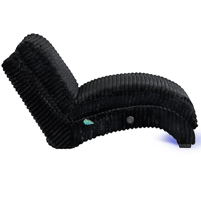 Elements Nori Chaise Heat Massage USB-C LED Lounge Chair U112608847110 Black gallery