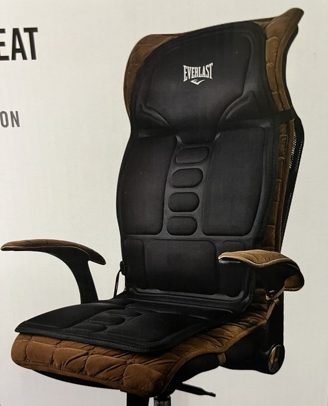 Everlast Electric Massage Seat Cushion Home, Office and Car Heat and Vibration gallery