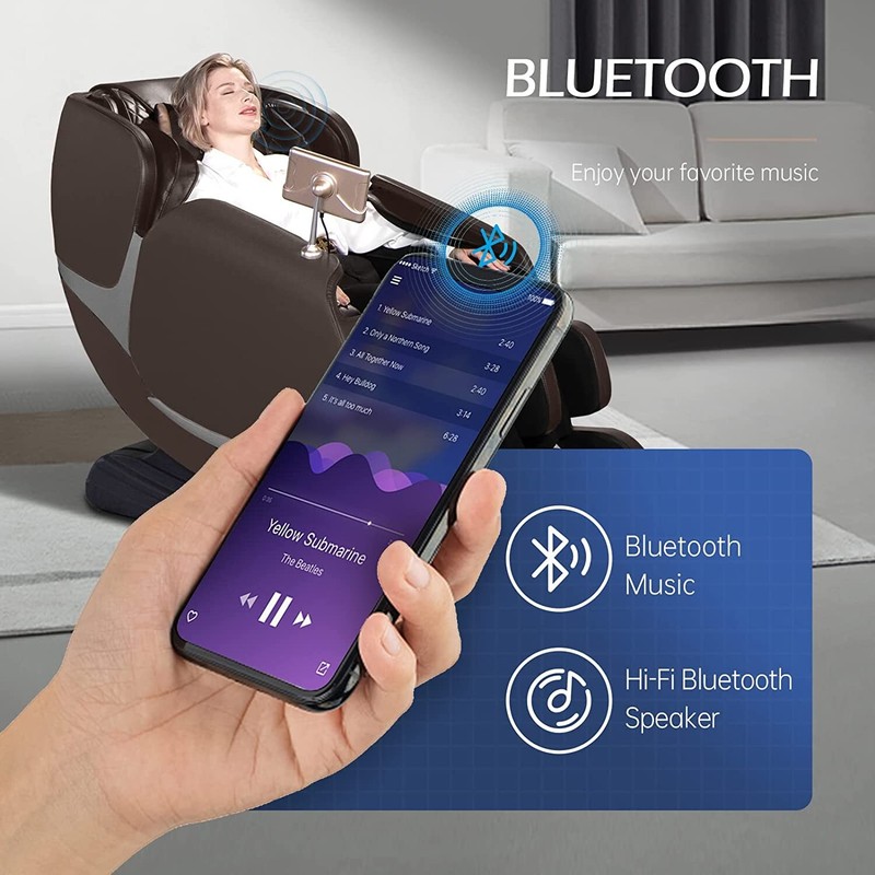 Zero Gravity Full Body Massage Chair with Dual-core S Track LCD Remote Bluetooth gallery