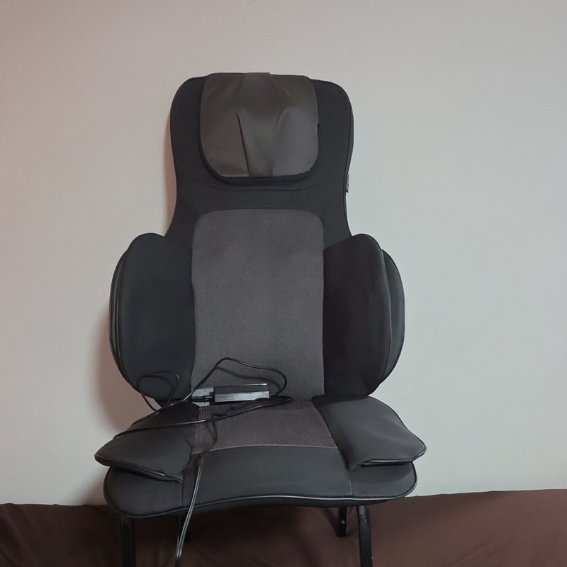 Snailax Massage Chair Cushion w/ Heat & Remote Control, Black/Gray gallery
