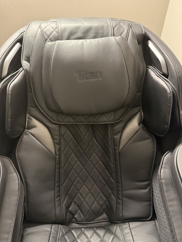 Titan TP-Epic 4D Electric Massage Chair Recliner w/ Screen & Manual Black gallery