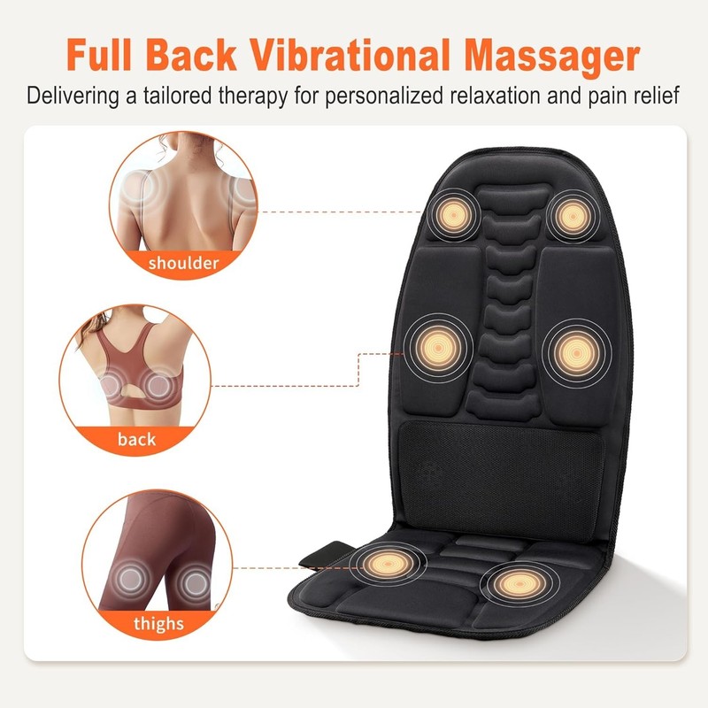 Luxury Massage Chair Cushion with Integrated Heat & Cooling for Muscle Relief gallery