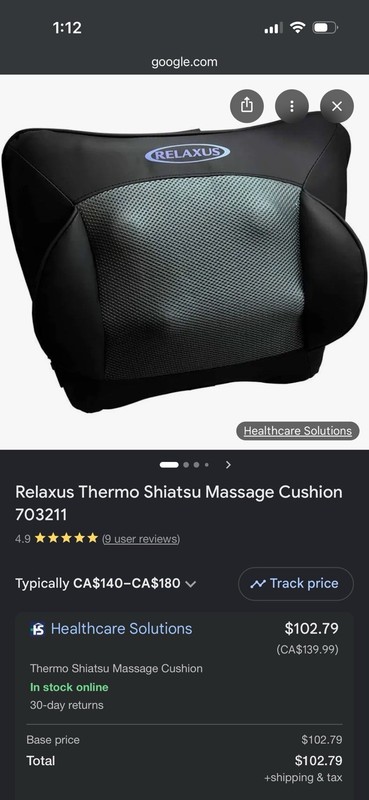 Thermo Shiatsu Chair Cussion gallery